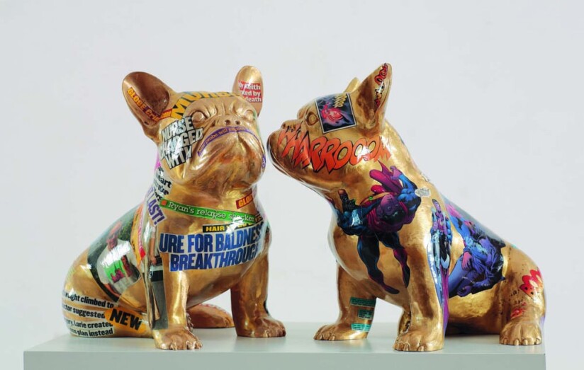 escultura pop art bulldog frances doggy john